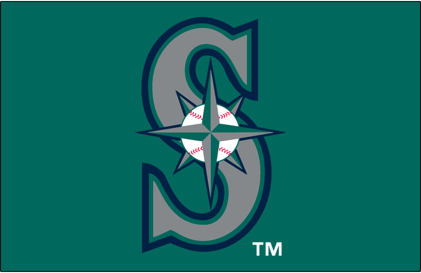Seattle Mariners 1994-1996 Cap Logo iron on transfers for T-shirts...